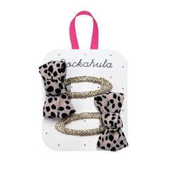 Leopard Love Twisty Bow Clips | Josiah Amari
