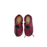 Fuchsia Pink Leather Booties| Josiah Amari