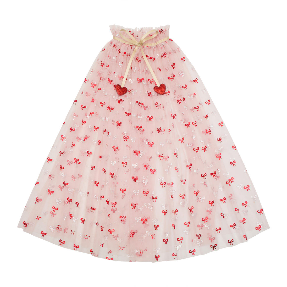 Cutesy bow print cape