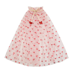 Cutesy bow print cape