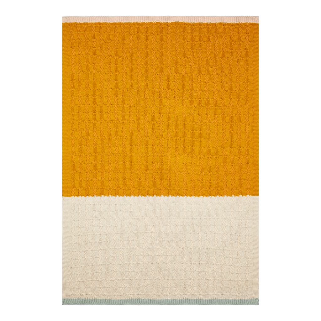 Textured Baby Blanket- Citrus and Cream | Josiah  Amari