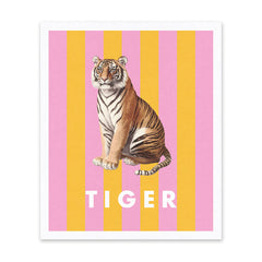 Striped Tiger Riso Print (12x10) | Josiah  Amari