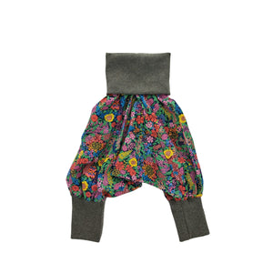 Kids Harems Pants  Liberty Floral Orange | Josiah Amari