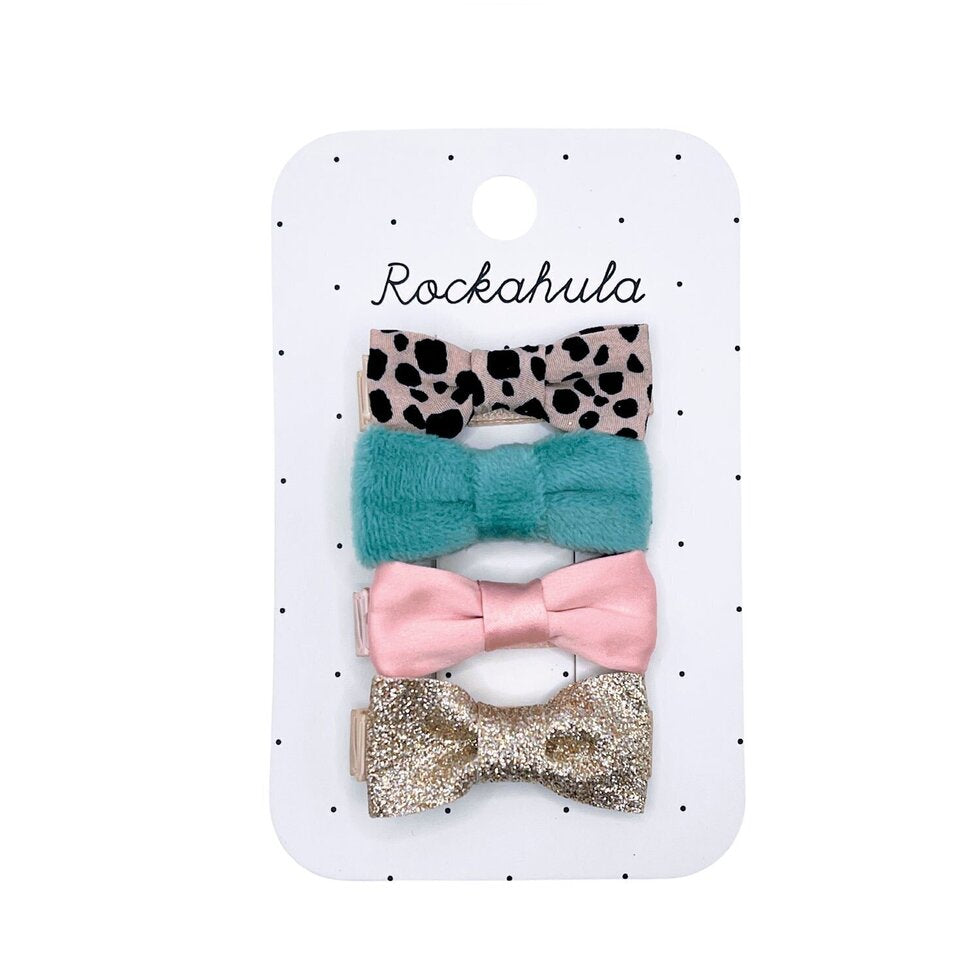 Leopard Love Mini Bow Clips| Josiah Amari