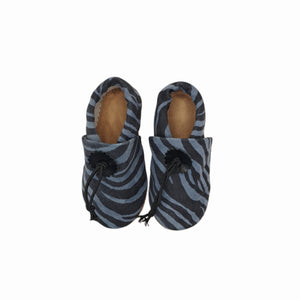 Zebra Print Baby Leather Booties | Josiah Amari