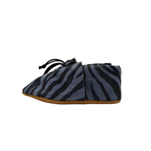 Zebra Print Baby Leather Booties | Josiah Amari