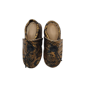 Snake Skin Baby Leather Booties| Josiah Amari