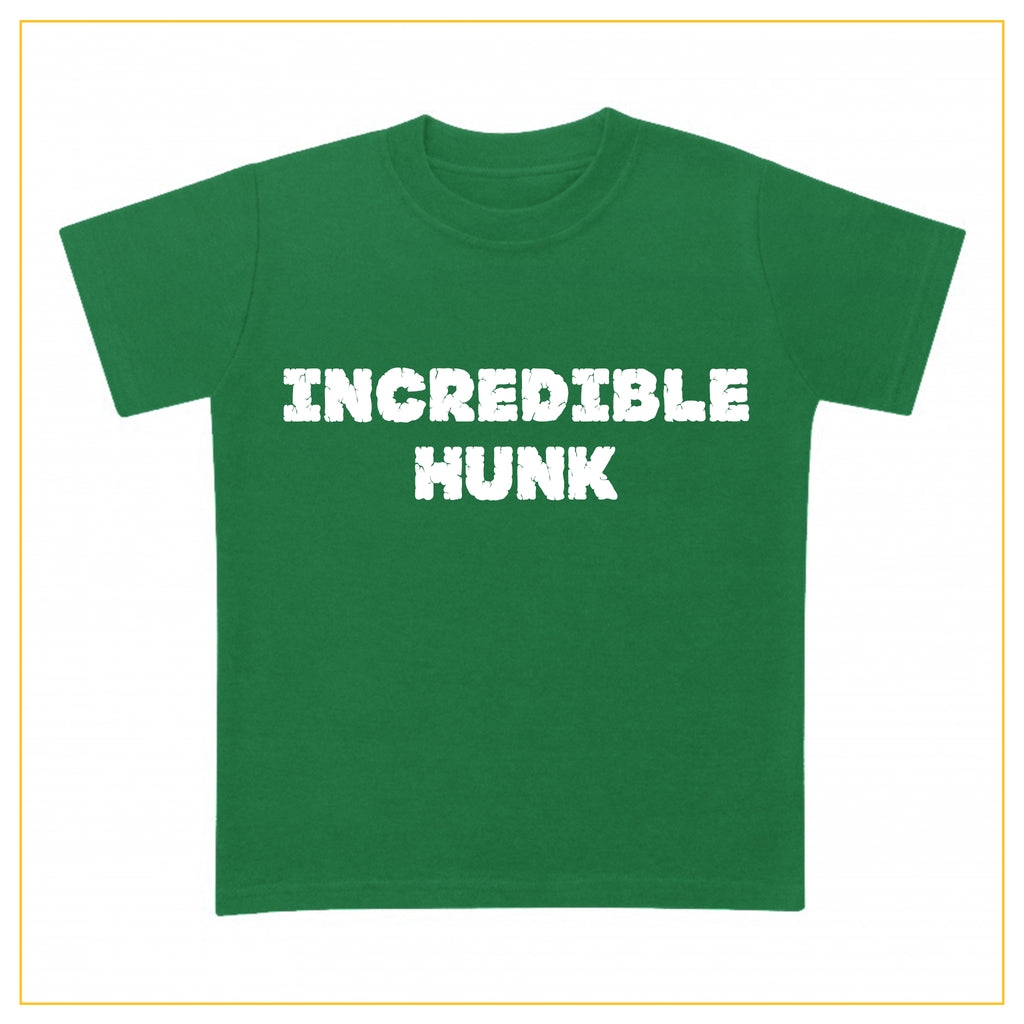 incredible hunk green t-shirt for boys 
