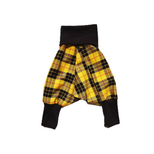 Kids Harems Yellow Tartan Print  | Josiah Amari