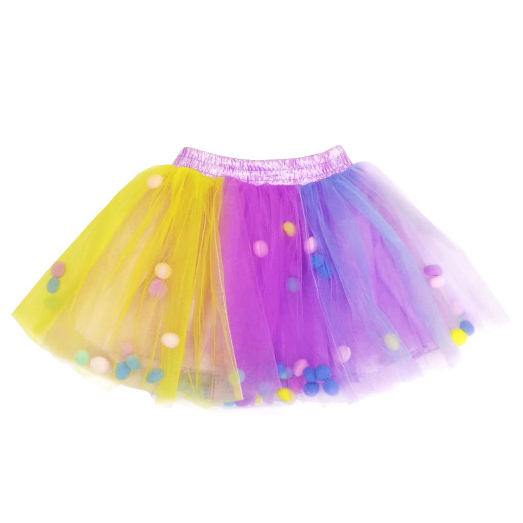 Pom Pom Tutu Skirt | Tutu Skirt | Grey | Josiah Amari