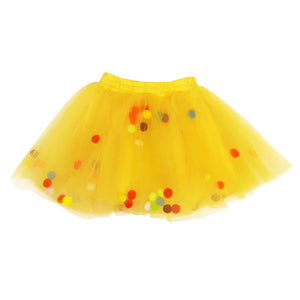 Pom Pom Tutu Skirt | Tutu Skirt | Yellow | Josiah Amari